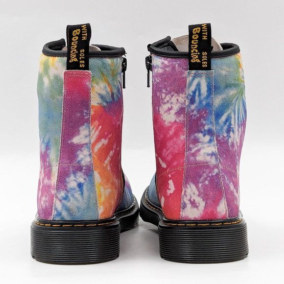 Dr Martens Unisex 1460 Y Multicolored Suede 8-Eyelet Lace-up Combat Boots M6 W7 - Picture 9 of 12